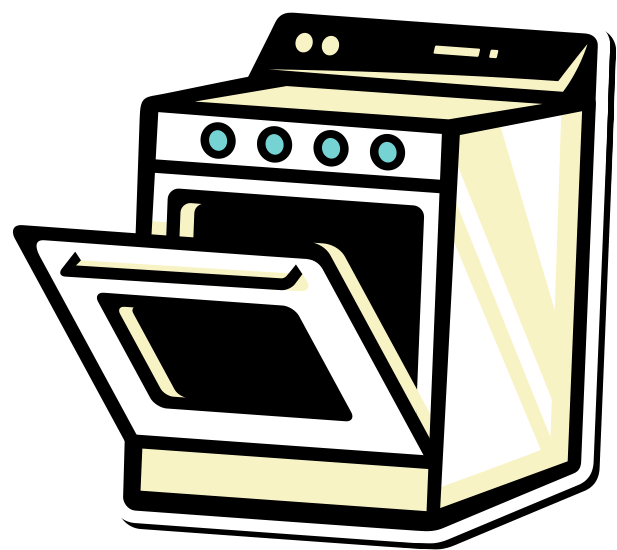In-and-out Oven repair services Oven graphic